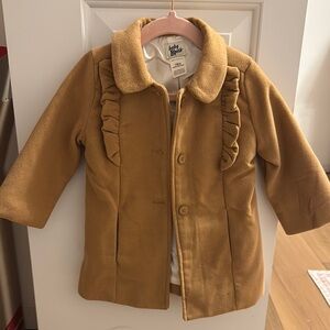 Baby Boden Tan Kids Coat